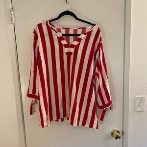 Plus size seed and white shirt size 4x